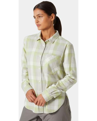 Helly Hansen Lokka Organic Flannel Shirt Green