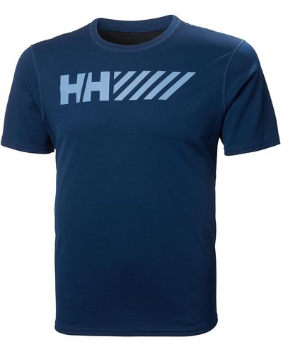 Helly Hansen Ss Logo Tee - Blue