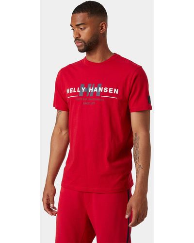 Helly Hansen Rwb grafik-t-shirt - Rot