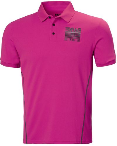 Helly Hansen Hp Racing Technical Tactel® Polo Shirt - Pink