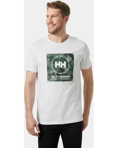 Helly Hansen T-shirt graphique core blanc - Gris