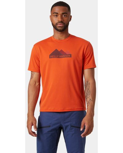 Helly Hansen Camiseta Técnica HH Graphic - Naranja