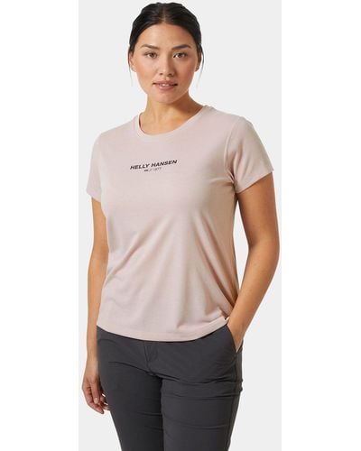 Helly Hansen Allure T-shirt Pink - Grey