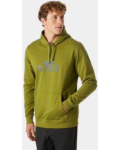 Helly Hansen Nord Graphic Pull Over Hoodie Green