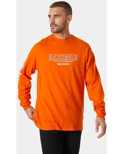 Helly Hansen T-shirt manches longues yu orange