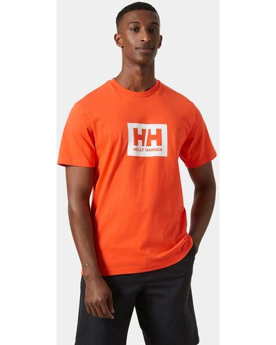 Helly Hansen Hh Box Soft Cotton Tshirt Orange