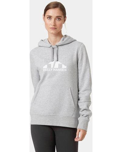 Helly Hansen Nord Graphic Soft Pullover Hoodie Gray