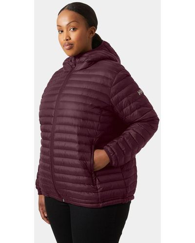 Helly Hansen Sirdal Hooded Insulated Plus Jacket Purple - Red