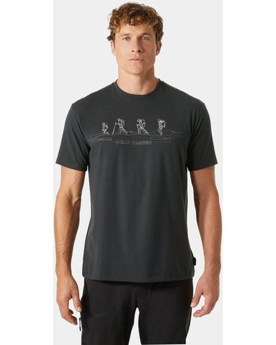 Helly Hansen Skog Recycled Graphic T-shirt - Black
