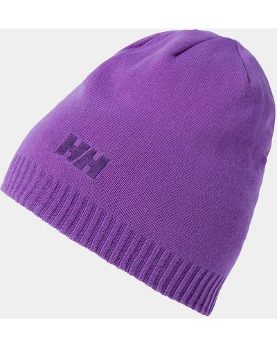 Helly Hansen Brand Soft Jersey Knit Beanie Std - Purple