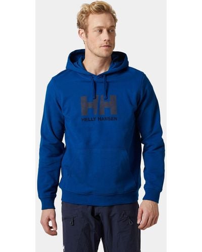 Helly Hansen Hh logo weicher baumwoll-hoodie - Blau