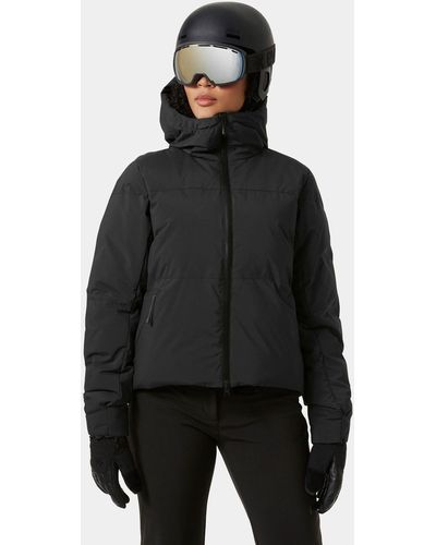Helly Hansen Nora short puffy ski jacket - Schwarz