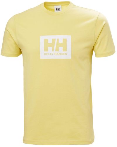 Helly Hansen Box Soft Cotton Tshirt - Yellow