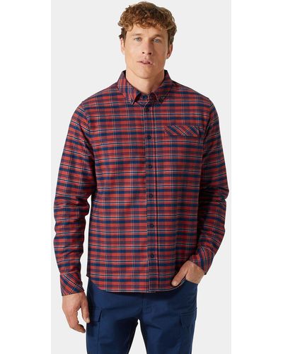 Helly Hansen Classic Check Long Sleaves Flannel Shirt Red
