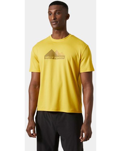 Helly Hansen Hh Tech Graphic T-shirt Yellow