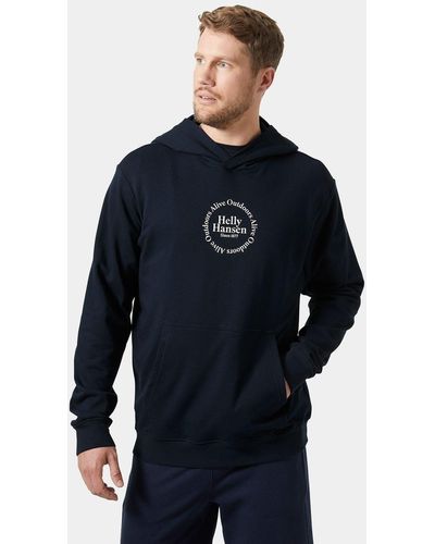 Helly Hansen Core graphic sweat hoodie bleu marine