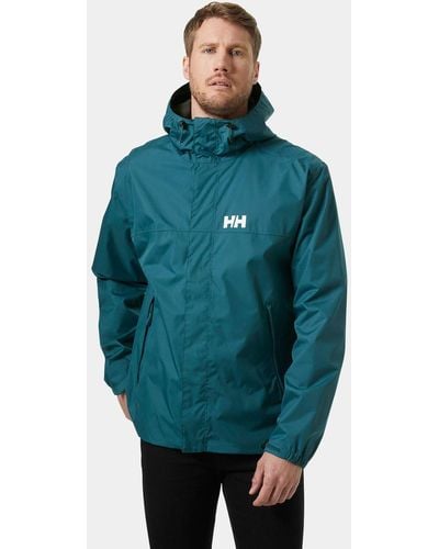 Helly Hansen Ervik Fully Waterproof Jacket Green - Blue