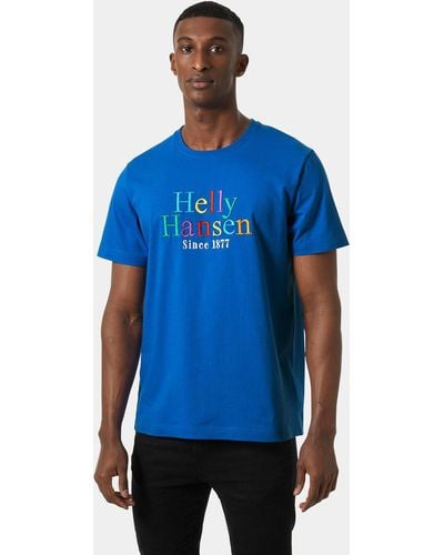 Helly Hansen Core Graphic T-shirt Blue