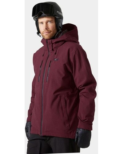 Helly Hansen Juniper 3.0 H2flow Warm Ski Jacket Purple - Red