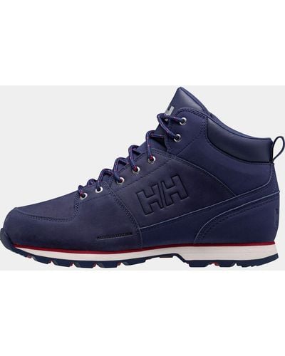 Helly Hansen Tsuga Casual Leather Boots Red - Blue
