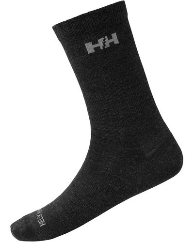 Helly Hansen Hh® merino liner sock 3pk - Negro