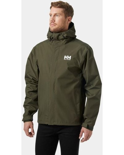 Helly Hansen Veste d'extérieur imperméable seven j vert