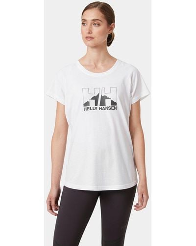 Helly Hansen Nord Graphic Drop T-shirt - White