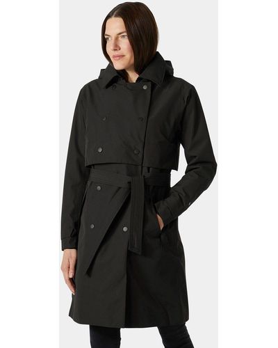 Helly Hansen Jane Insulated Trench Coat - Black