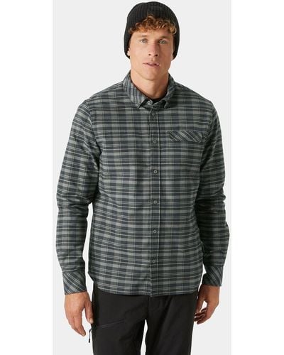 Helly Hansen Classic Check Long Sleaves Flannel Shirt Gray