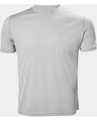Helly Hansen Tech Tshirt Baselayer White - Gray