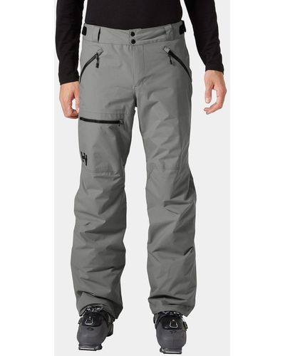 Helly Hansen Sogn Insulated Cargo Ski Pants - Gray