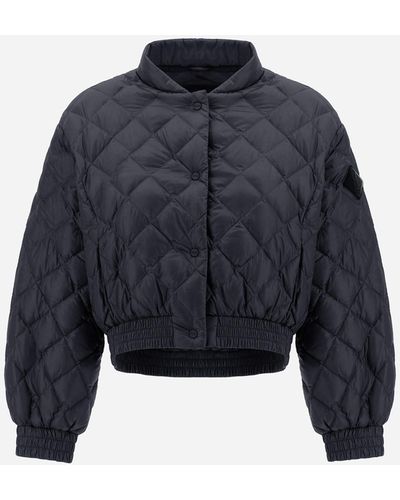 Herno Bomber Jacket In Nylon Ultralight - Blue