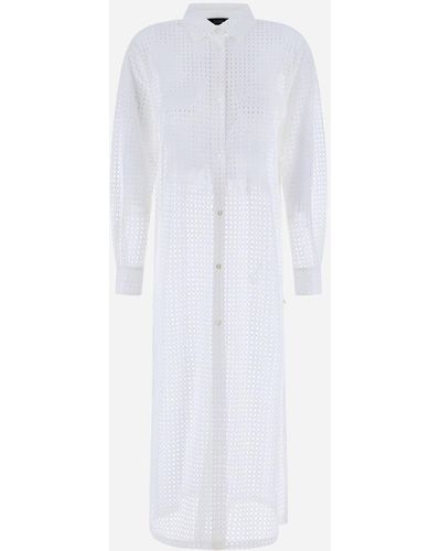 Herno TRENCH IN SPRING LACE ED ECOAGE - Bianco