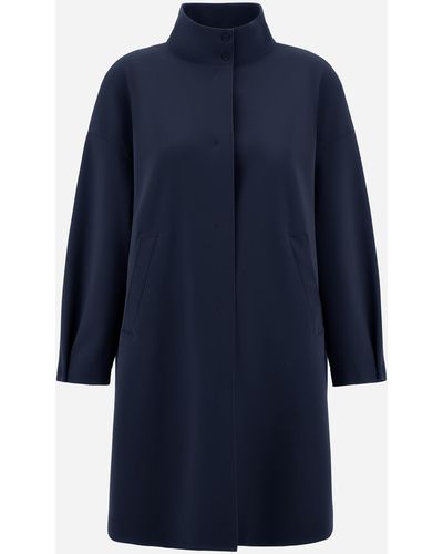 Herno First-act Pef High-neck Coat - Blue
