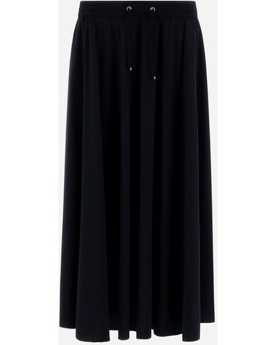 Herno Skirt In Light Nylon Stretch - Black