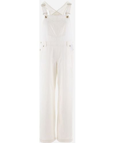 Herno Embroidered Delon Dungarees - White