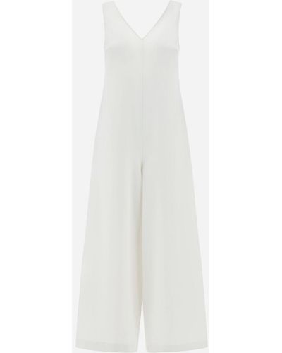 Herno Viscose Effect Jumpsuit - White
