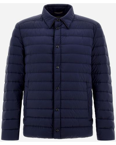 Herno Quilted Ecoage Shirt - Blue
