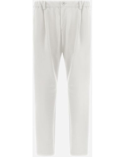 Herno Vintage Cotton Pants - White