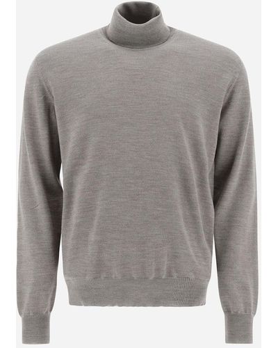 Herno MAGLIA DOLCEVITA IN ENDLESS WOOL - Grigio