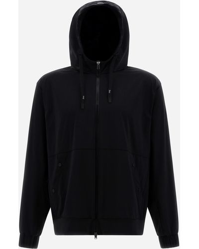 Herno Nylon Jersey Sweatshirt - Black