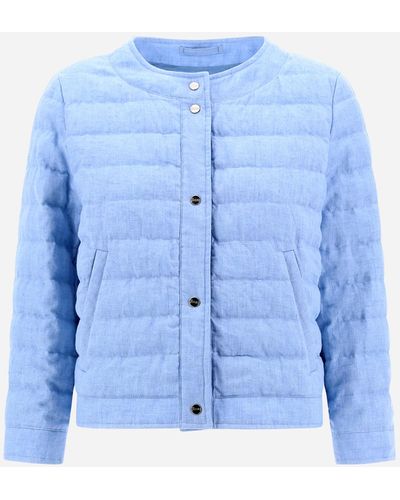 Herno New Linen Jacket - Blue