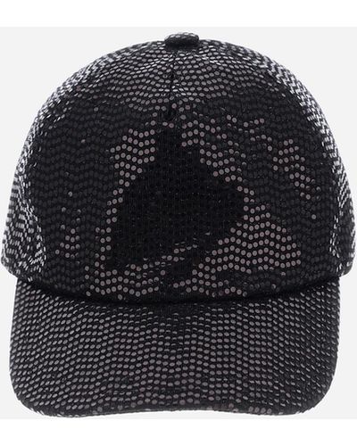 Herno Micro Sequin Cap - Black