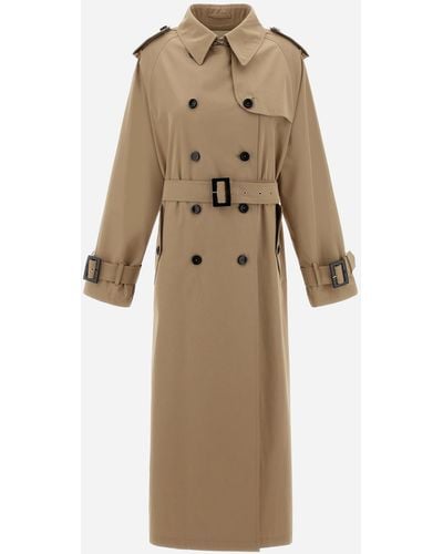 Herno Light Cotton Canvas Trench Coat - Natural