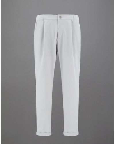 Herno Laminar Pants In Wavy Touch - Gray
