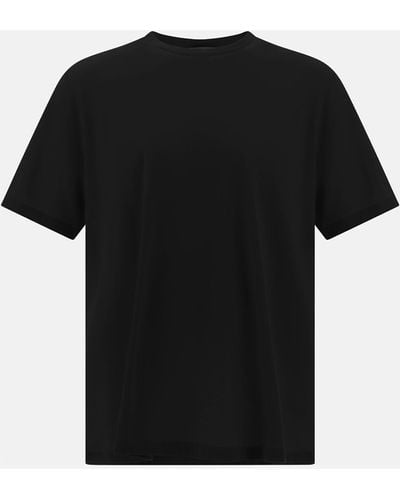Herno Camiseta De Crepe Jersey - Black
