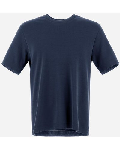Herno Jersey Knit Effect T-shirt - Blue