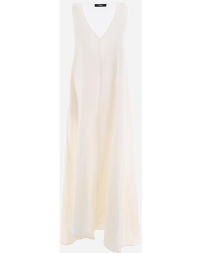 Herno Light Viscose And Spring Lace Dress - White