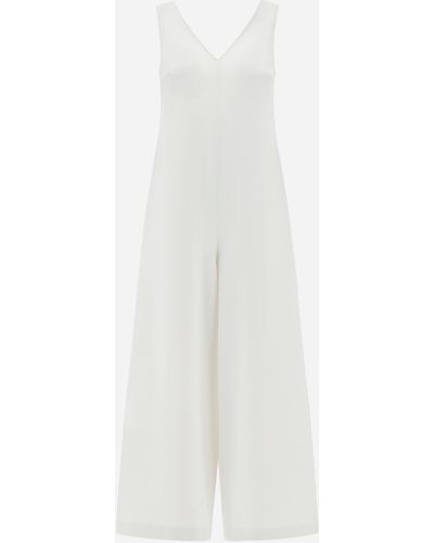 Herno Viscose Effect Jumpsuit - White