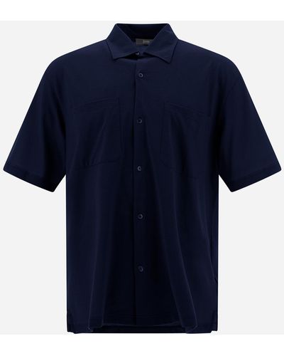Herno Jersey Crepe Shirt - Blue